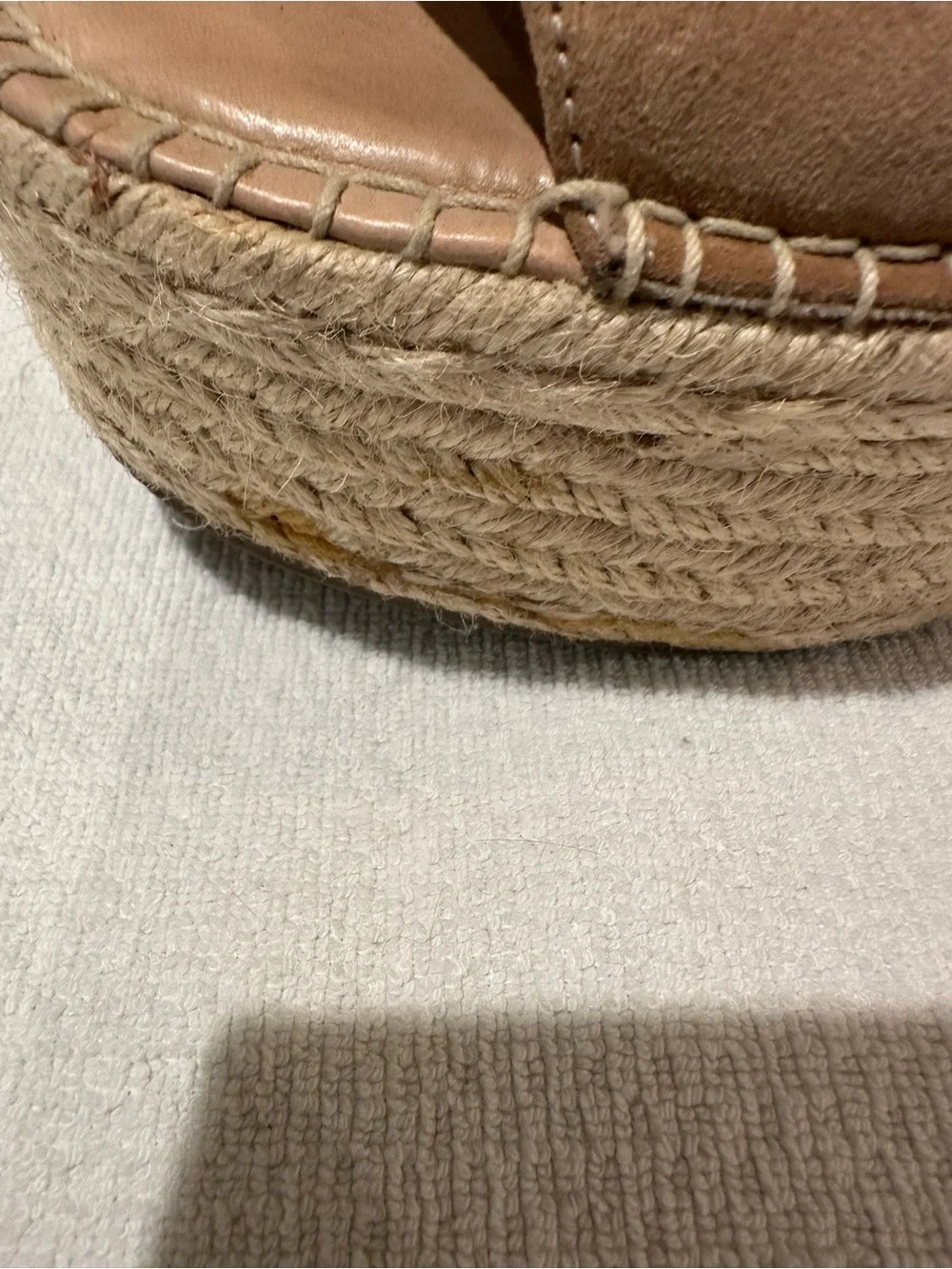 Steve Madden Tan Espadrille Platform Wedge Sandals